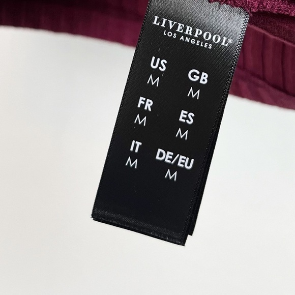 NWT Liverpool Ribbed Mock Neck Knit Long Sleeve Dried Plum - Picture 8 of 8